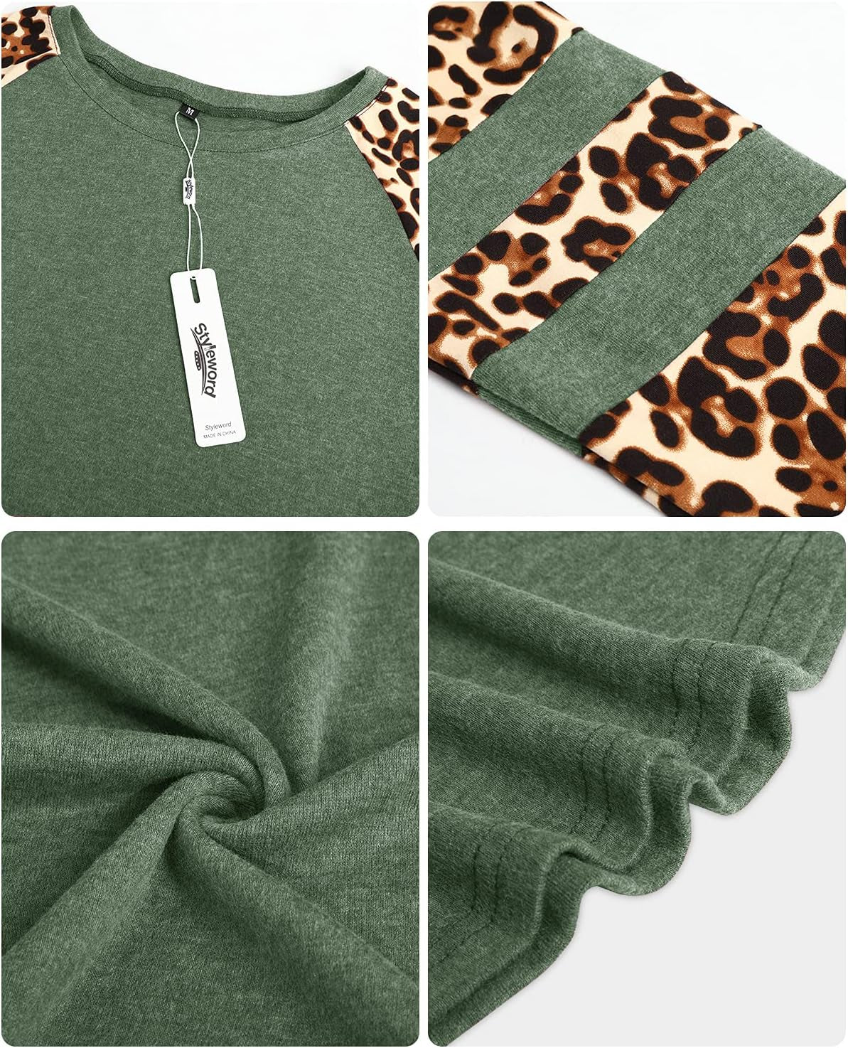 Women's Leopard Color Tunic Tops